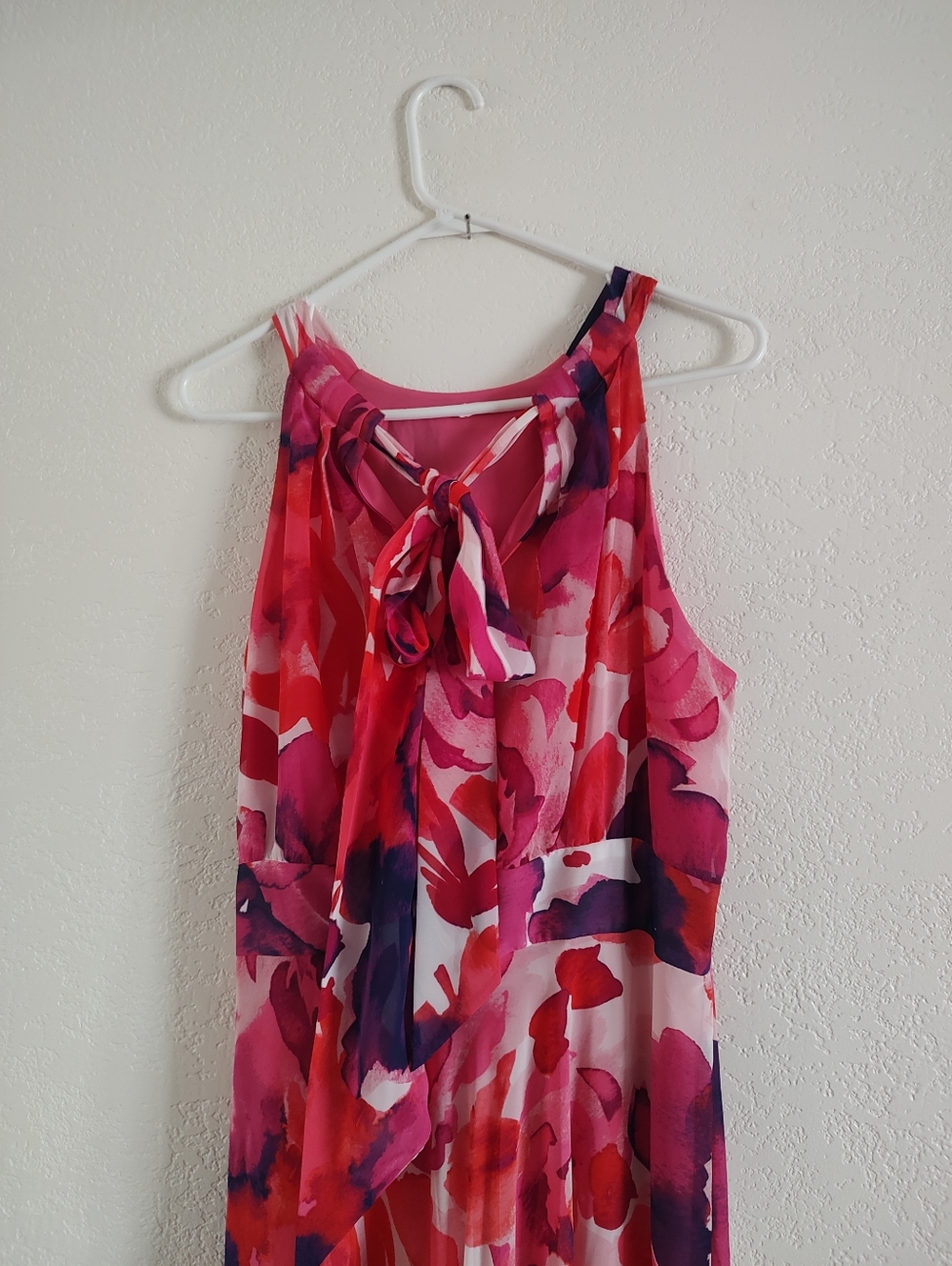 Eliza J Sleeveless Pink Floral Maxi Dress - Picture 2 of 6